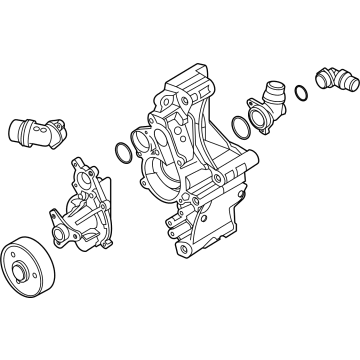 BMW 11-51-8-650-987 COOLANT PUMP WITH SUPPORT