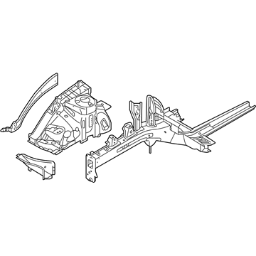 Hyundai 64500-E6700 Panel Complete-Fender Apron, LH