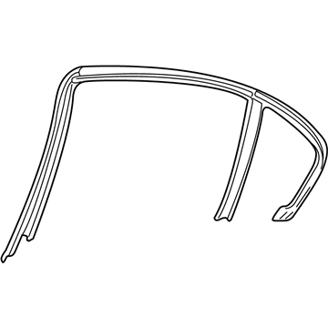 BMW 51-34-8-212-523 Cover, Window Frame, Left
