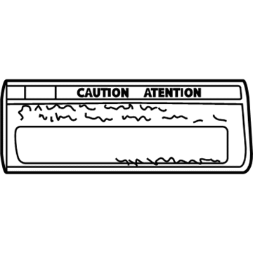 Toyota 16793-46010 Fan Label