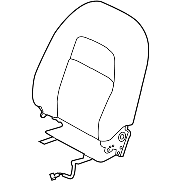 Nissan 87600-9HF5A BACK ASSY-FRONT SEAT, RH