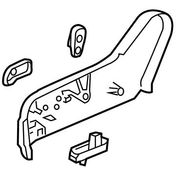 Nissan 87330-6CC2A Finisher Assy-Cushion, Front Seat RH