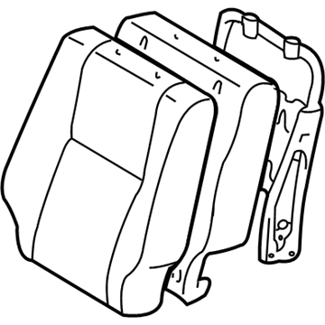Toyota 71430-0C030-B0 Seat Back Assembly