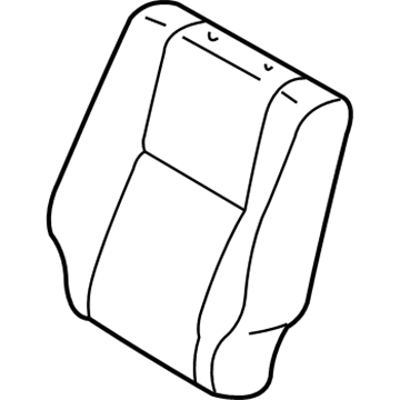 Toyota 71074-0C040-B0 Seat Back Cover