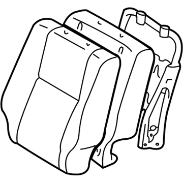 Toyota 71440-0C040-B0 Seat Back Assembly