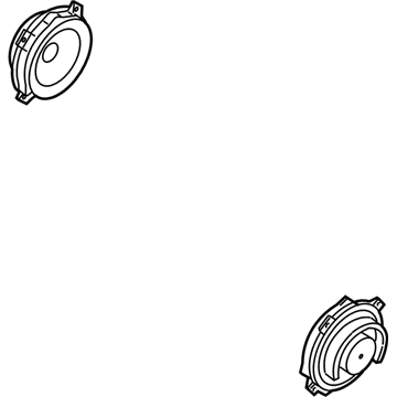 Kia 963303F050 Door Speaker & Protector Assembly, Left