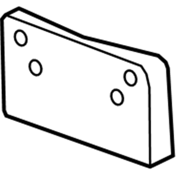 GM 22906636 License Bracket