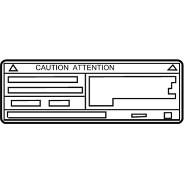 Toyota 88723-47140 AC Label