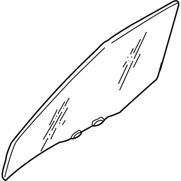 Nissan 80300-8Z400 Glass Assembly-Door Window, RH