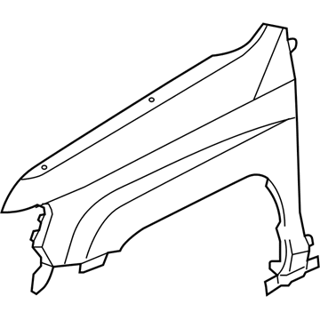 Honda 60210-SJC-A90ZZ Panel, Right Front Fender (Dot)