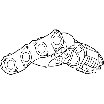 Hyundai 28510-3F710 Exhaust Manifold Catalytic Assembly, Right