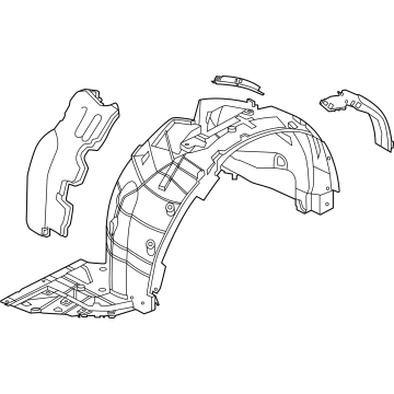 Nissan 63840-5MP0A PROTECTOR-FRONT FENDER, RH