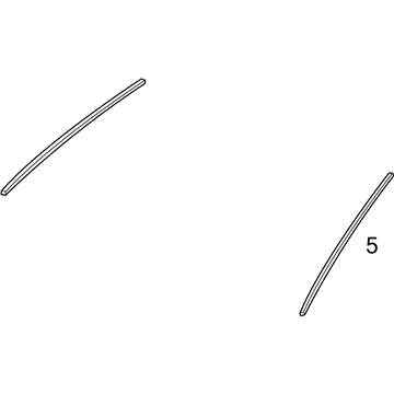 Honda 73125-SZT-G01 Molding, R. FR. Windshield Side