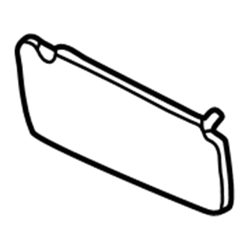 Nissan 96401-7Z803 Left Sun Visor Assembly