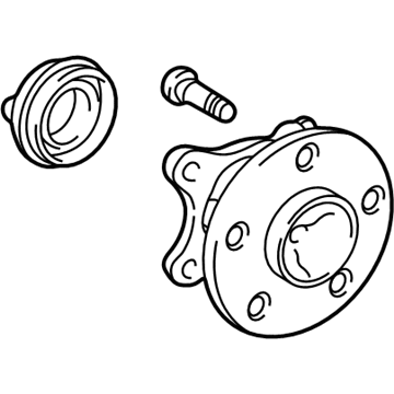 Lexus 43550-50011 Front Axle Hub Sub-Assembly, Left