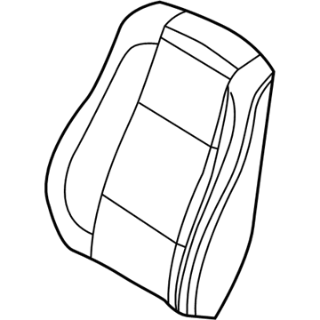 BMW 52-10-7-008-200 Cover Backrest, Leather