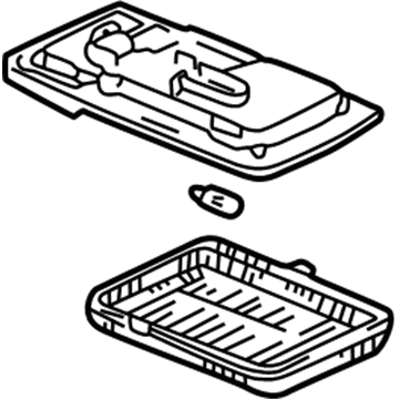 Honda 34250-692-023ZR Light Assembly, Interior (Clear Gray) (Sunroof) (Daiichi)