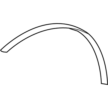 Lexus 75871-50060 Moulding, Front Fender Wheel Opening, RH