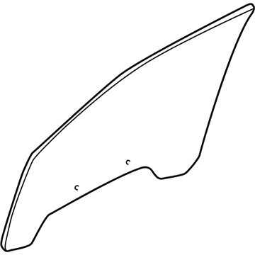 GM 10423004 Door Glass