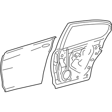 Lexus 67003-30620 Panel Sub-Assembly, Rear Door