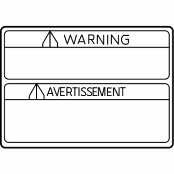 Toyota SU003-01054 Caution Label