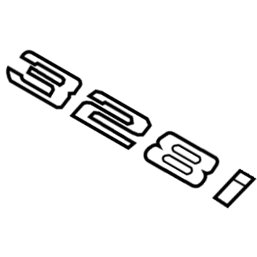 BMW 51-14-7-183-155 Trunk Lid Emblem