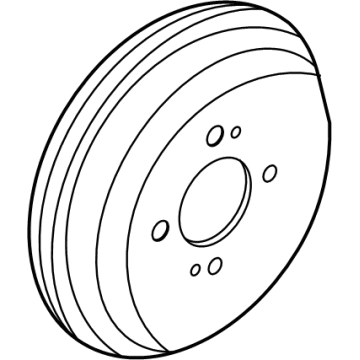 Nissan 43206-5RB0B Drum-Brake, Rear Axle