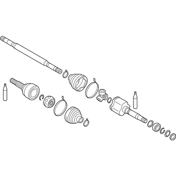 Nissan 39101-5SA2A Shaft Ft Drive