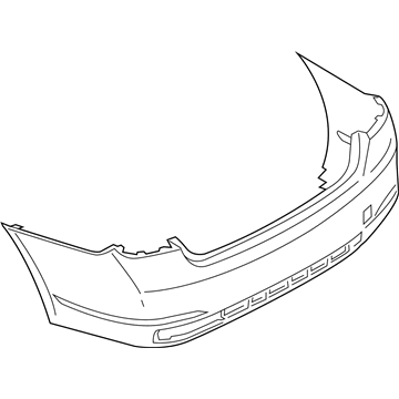 BMW 51-12-7-427-622 Panel, Bumper, Primed, Rear