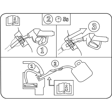 Ford DU5Z-9A095-C Fuel Label