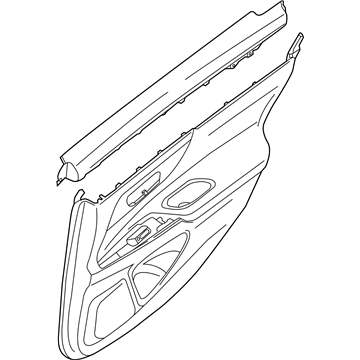 Nissan 82900-9HS1A Finisher Assy-Rear Door, RH