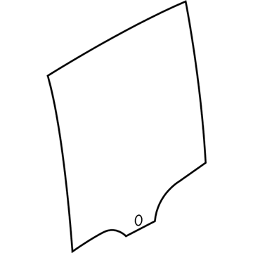 BMW 51-35-7-391-674 Side Window, Green, Door, Rear Right