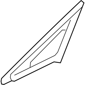 Honda 73370-TK8-A01 Glass Assy., L. FR. Corner Windshield (Green)(Pilkington)