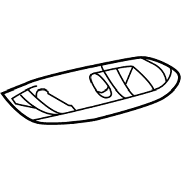 Ford YF1Z-13783-AA Map Lamp Lens