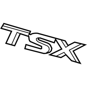 Acura 75722-TL2-A00 Emblem, Rear (Tsx)