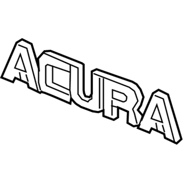 Acura 75711-TL2-A01 Emblem, Rear (Acura)