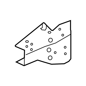 Nissan F4181-EZ2AA Reinforcement-Hoodledge, LH