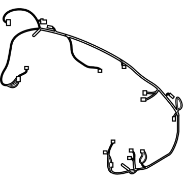 BMW 61-12-5-A47-6C1 WIRING HARNESS REAR BUMPER