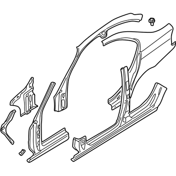 BMW 41-21-7-062-571 Body-Side Frame Left