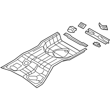 Mopar 5076043AF Pan-Rear Floor