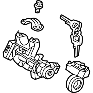Honda 35100-S5A-A01NI Lock Assy., Steering