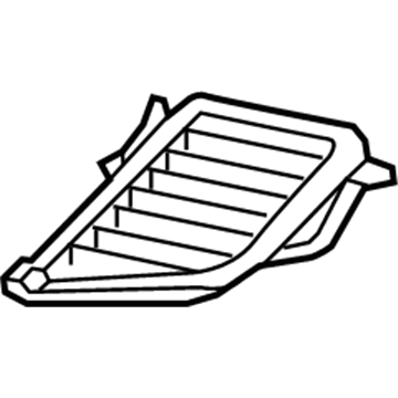 Honda 77615-TR0-A01ZA Outlet Assy., Center *NH167L* (Passenger Side) (GRAPHITE BLACK)