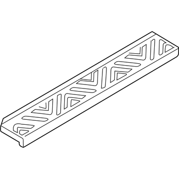 Nissan 85071-7Z000 Finisher-Rear Bumper, Center