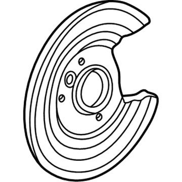 Honda 43254-S4K-305 Splash Guard, Left Rear