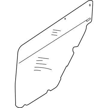 Kia 0K2NA72861 Screen-Rear Door, RH