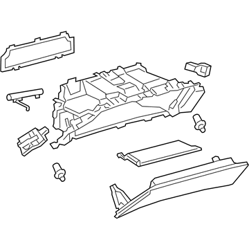 Lexus 55550-50250-C4 Door Assy, Glove Compartment