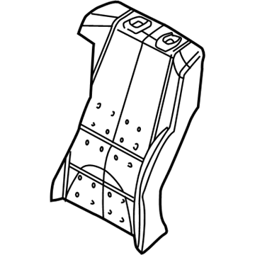 BMW 52-10-8-261-014 Backrest Upholstery