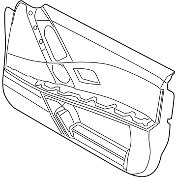 BMW 51-41-7-076-154 Door Trim Panel, Front Right