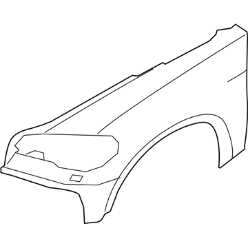 BMW 51-65-7-052-399 Side Panel, Primed, Front Left