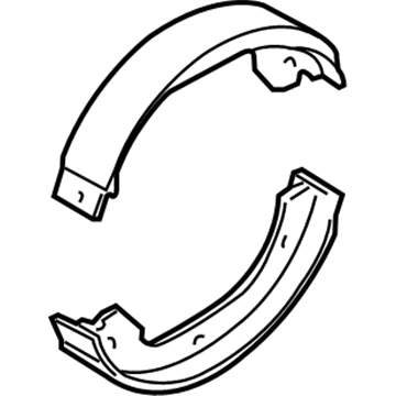 BMW 34-41-6-790-186 Repair Kit Brake Shoe Asbestos-Free